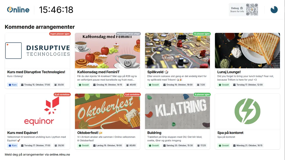 Infoskjerm illustrasjon